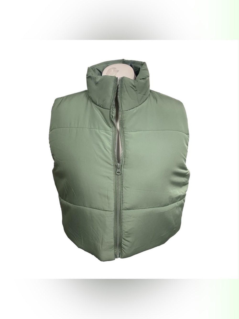Forever 21 NWT Sage Green Quilted Puffer Vest Size M